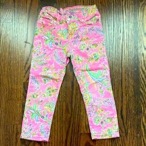 Floral Pink Jeans